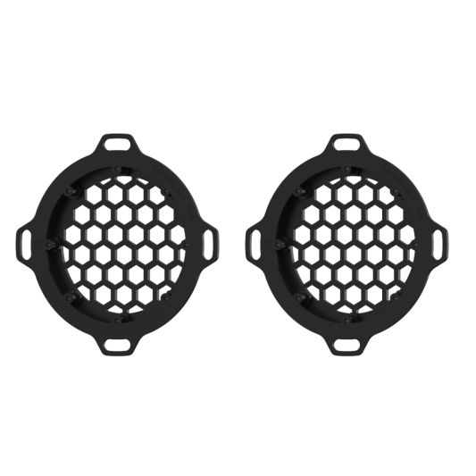 ADVANBLACK x XBS Customs HEX Speaker Grills For 2013 down Electra Glide / Street Glide Inner Fairing - Unpainted