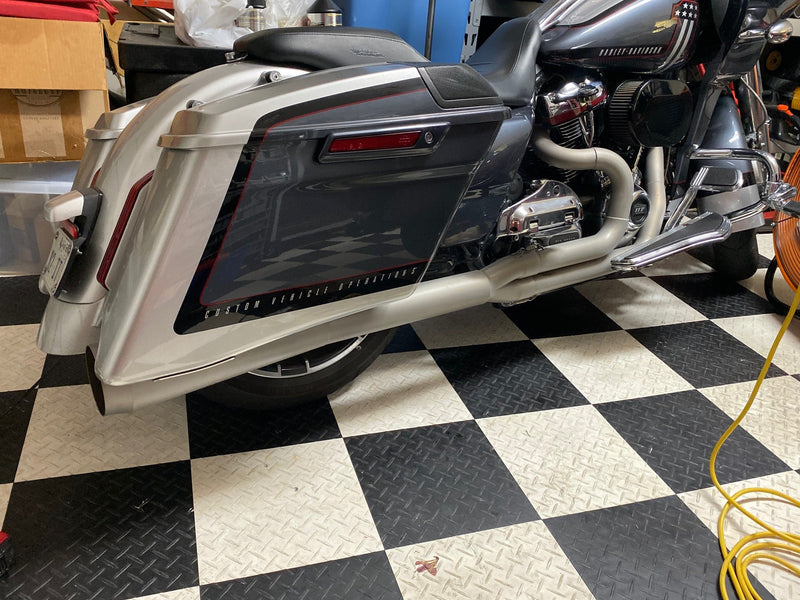 Burns Stainless NhB Exhaust for Twin Cam Baggers