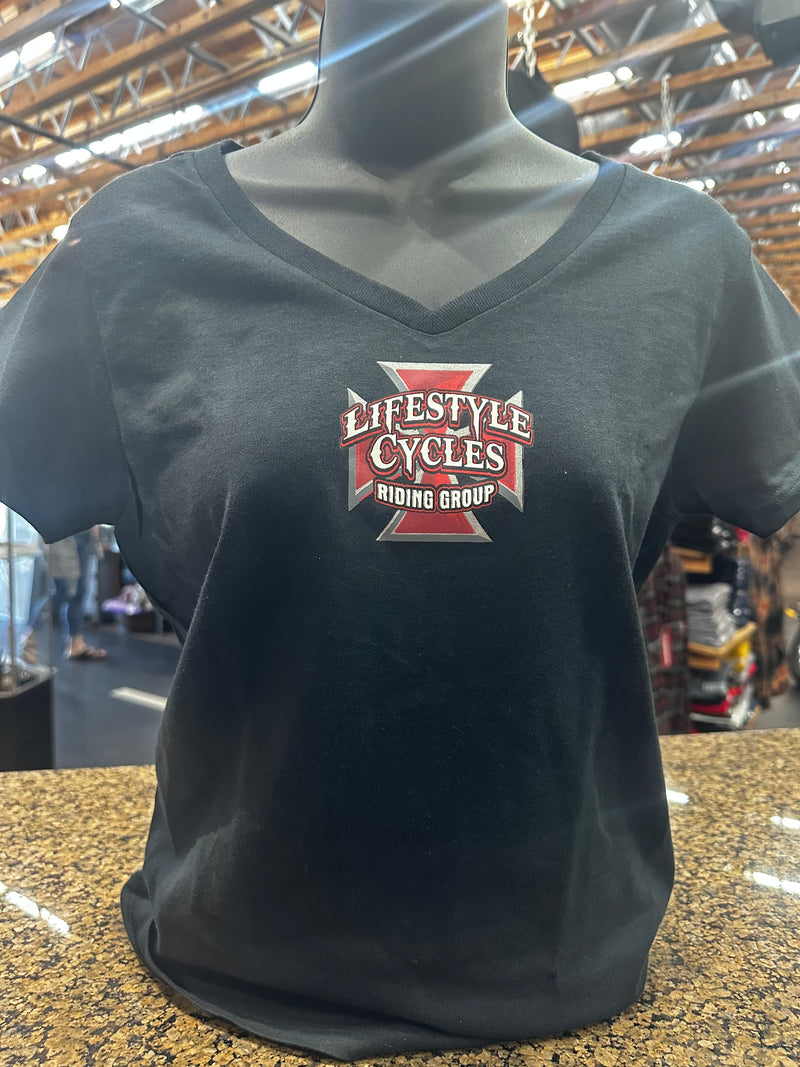 LIFESTYLE CYCLES womens riding group shirt