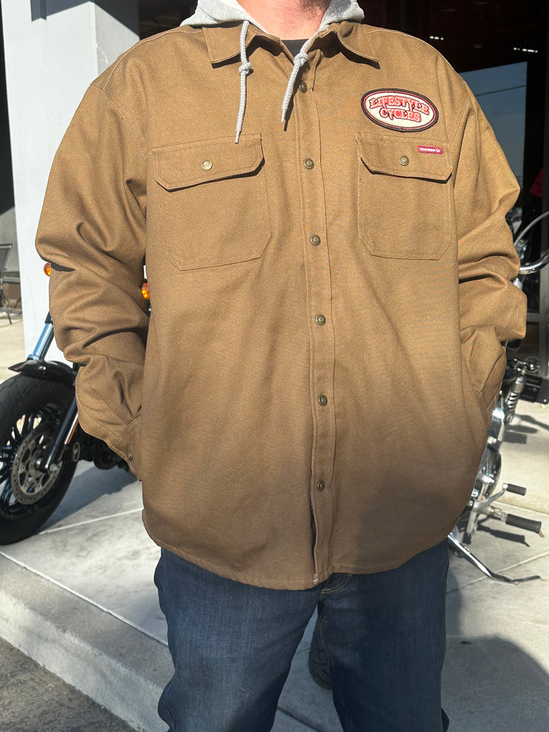 LIFESTYLE CYCLES brown wolverine jacket