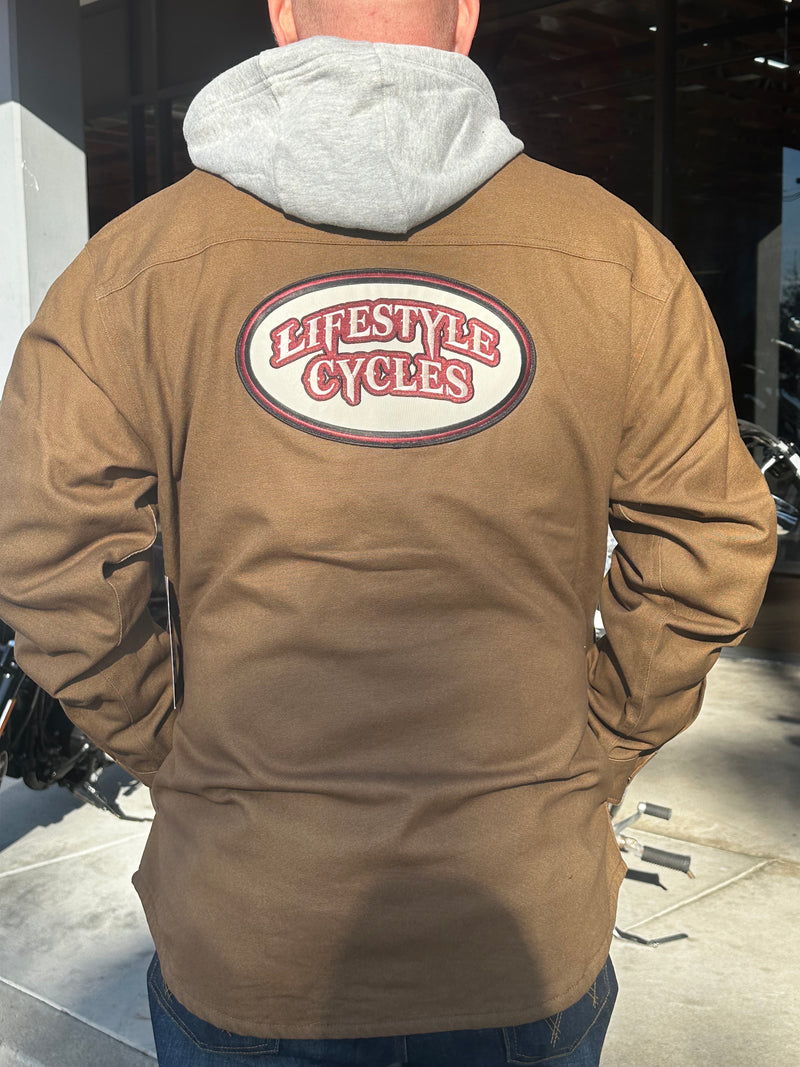 LIFESTYLE CYCLES brown wolverine jacket