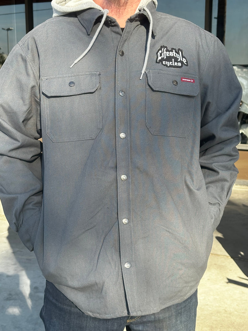 LIFESTYLE CYCLES grey wolverine jacket