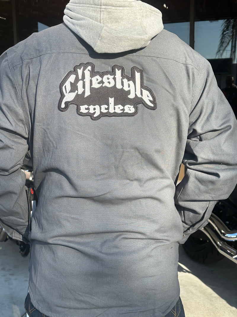 LIFESTYLE CYCLES grey wolverine jacket