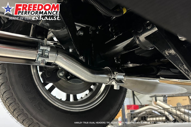 HARLEY TRUE-DUAL HEADERS TRI GLIDE TRIKE/FREEWHEELER ADAPTER KIT REQUIRED FOR FPE HEADERS 2008-PRESENT BUNDLE