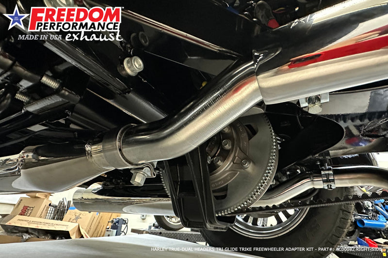 HARLEY TRUE-DUAL HEADERS TRI GLIDE TRIKE/FREEWHEELER ADAPTER KIT REQUIRED FOR FPE HEADERS 2008-PRESENT BUNDLE