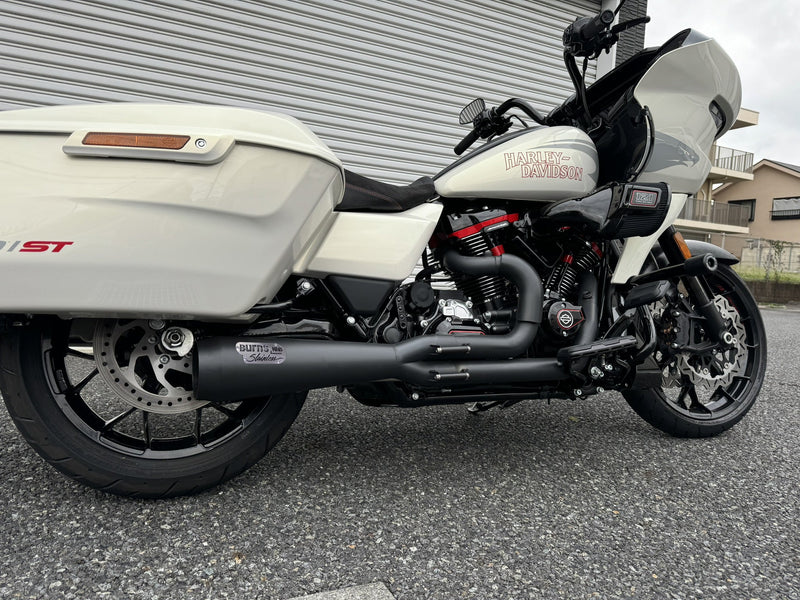 Burns Stainless NhB Exhaust for M8 Baggers