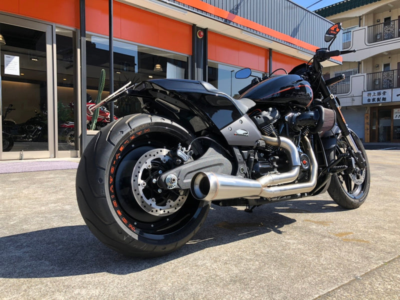 Burns Stainless NhB Exhaust for M8 Softails