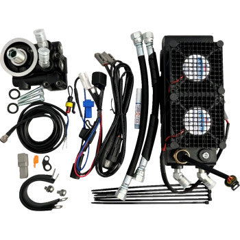 ULTRACOOL Oil Cooler Kit - Naked - Black - Indian '14-'24