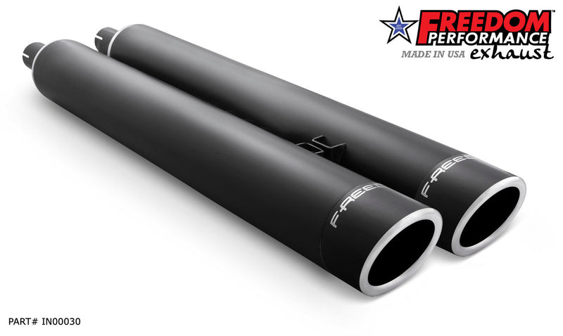 FREEDOM EXHAUST INDIAN 4" SLIP-ONS FOR VINTAGE / CLASSIC W/O HARD BAGS