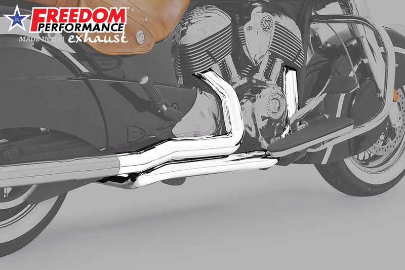 FREEDOM EXHAUST INDIAN VINTAGE / CLASSIC FREEDOM TRUE-DUAL TUCK-N-UNDER "HEADERS ONLY"