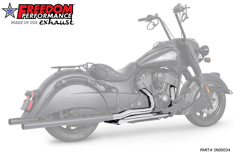 FREEDOM EXHAUST INDIAN VINTAGE / CLASSIC FREEDOM TRUE-DUAL TUCK-N-UNDER "HEADERS ONLY"