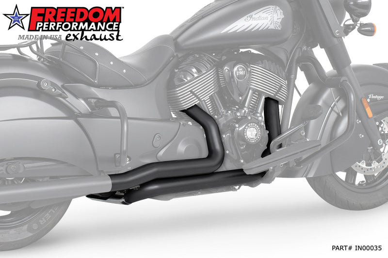 FREEDOM EXHAUST INDIAN VINTAGE / CLASSIC FREEDOM TRUE-DUAL TUCK-N-UNDER "HEADERS ONLY"