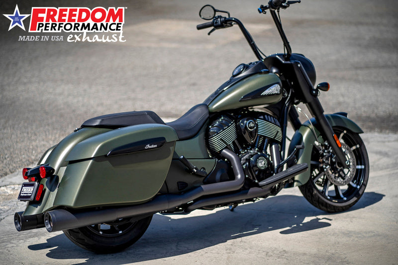 FREEDOM EXHAUST INDIAN CHIEFTAIN / ROADMASTER / SPRINGFIELD TRUE-DUAL TUCK-N-UNDER  "HEADERS ONLY"
