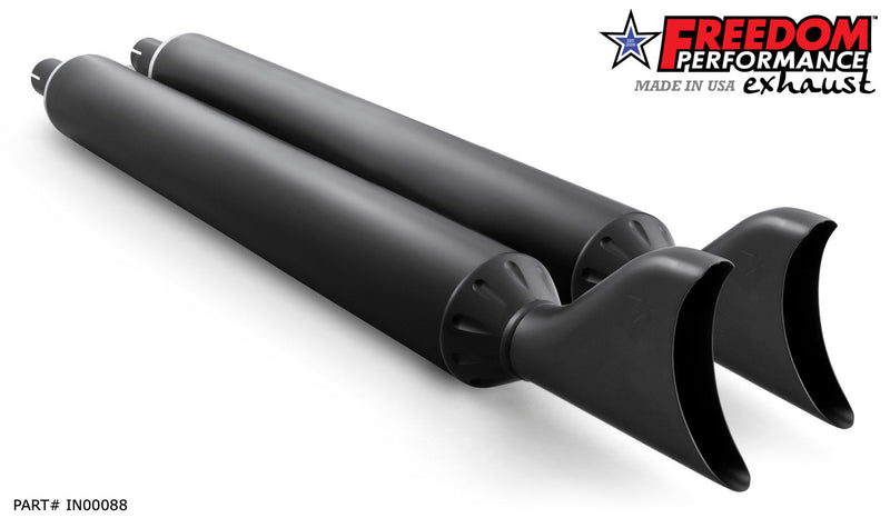 FREEDOM EXHAUST INDIAN 4" SLIP-ONS FOR VINTAGE / CLASSIC W/O HARD BAGS