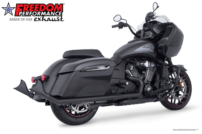 INDIAN CHALLENGER/PURSUIT/ELITE 2.5" SHARKTAIL SLIP-ONS to Fit FREEDOM HEADERS Only