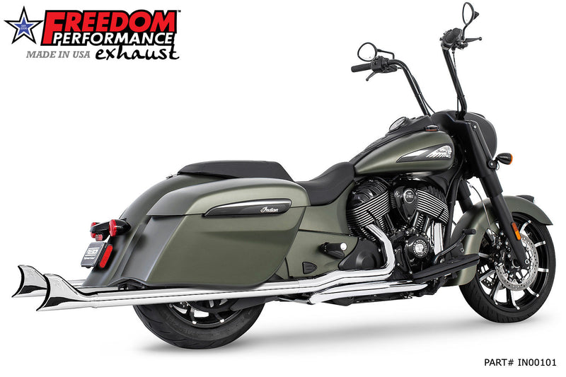 FREEDOM EXHAUST INDIAN CHIEFTAIN / ROADMASTER / SPRINGFIELD / ELITE 2.5" SHARKTAIL  COMPLETE SYSTEM