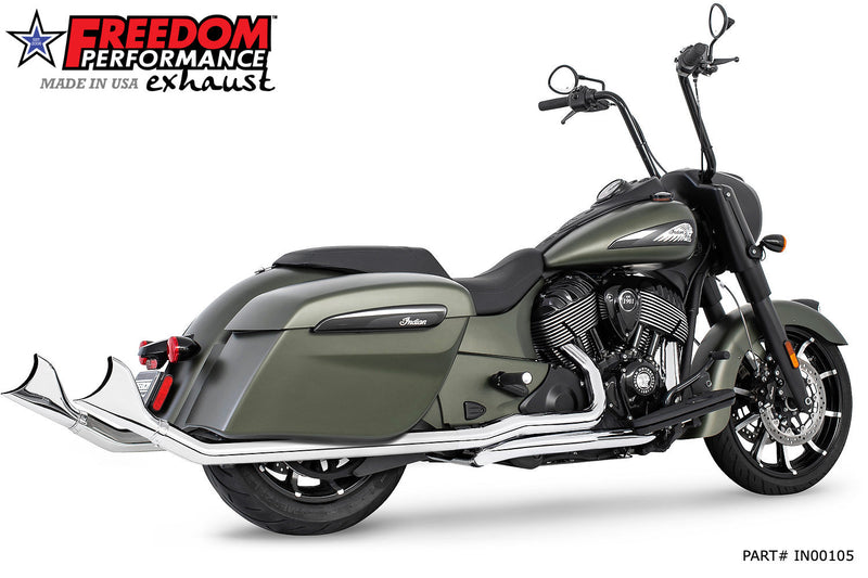 FREEDOM EXHAUST INDIAN CHIEFTAIN / ROADMASTER / SPRINGFIELD / ELITE 2.5" SHARKTAIL  COMPLETE SYSTEM