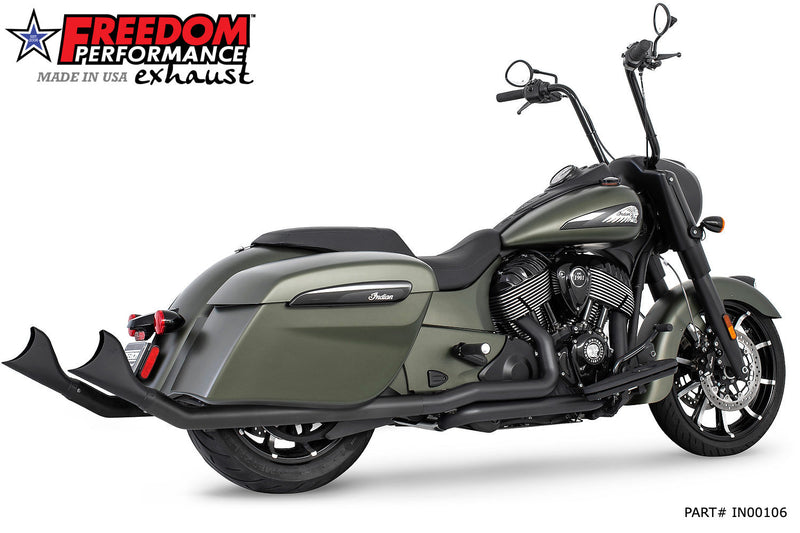 FREEDOM EXHAUST INDIAN CHIEFTAIN / ROADMASTER / SPRINGFIELD / ELITE 2.5" SHARKTAIL  COMPLETE SYSTEM