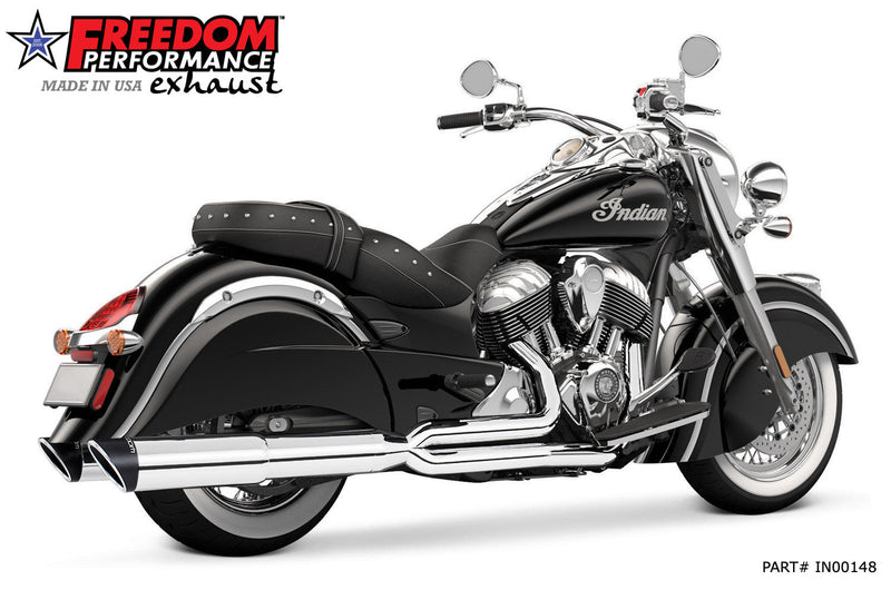 FREEDOM EXHAUST INDIAN VINTAGE / CLASSIC UNION 2-INTO-1 "RIGHT-SIDE ONLY" 2014-PRESENT