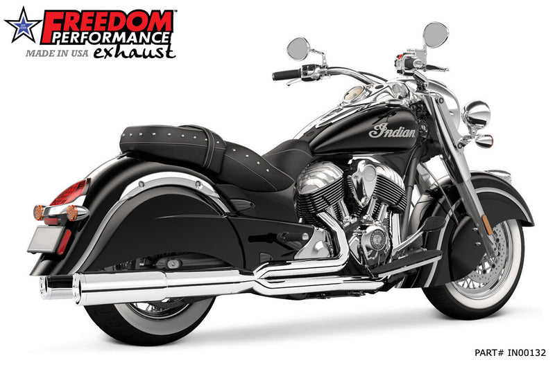 FREEDOM EXHAUST INDIAN VINTAGE / CLASSIC UNION 2-INTO-1 "RIGHT-SIDE ONLY" 2014-PRESENT