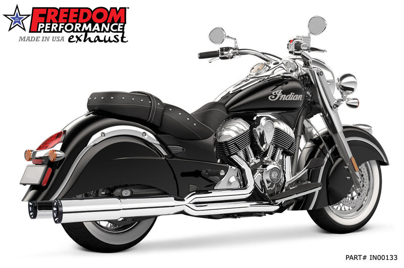 FREEDOM EXHAUST INDIAN VINTAGE / CLASSIC UNION 2-INTO-1 "RIGHT-SIDE ONLY" 2014-PRESENT