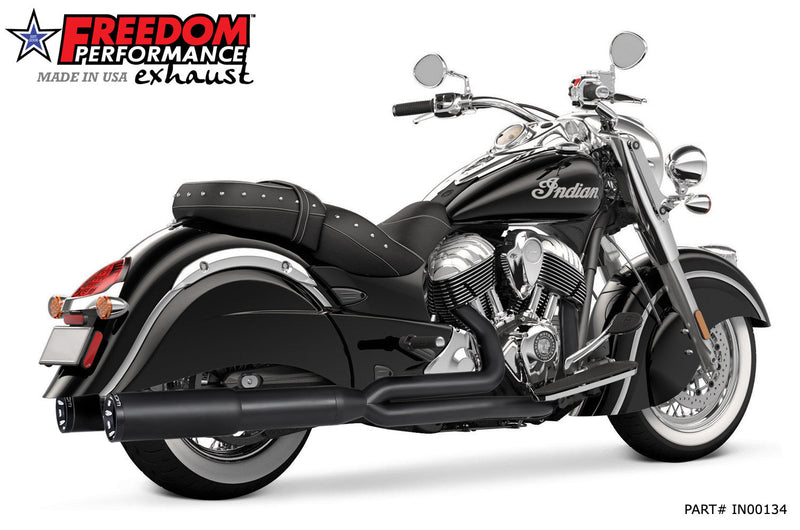 FREEDOM EXHAUST INDIAN VINTAGE / CLASSIC UNION 2-INTO-1 "RIGHT-SIDE ONLY" 2014-PRESENT