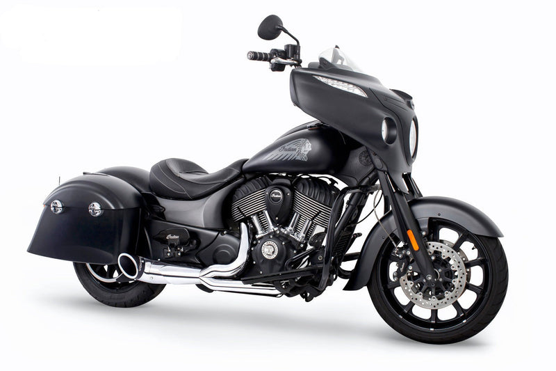 FREEDOM EXHAUST INDIAN VINTAGE / CLASSIC *NO HARD BAGS* 2-INTO-1 TURNOUT/SIDEDUMP 2014-PRESENT