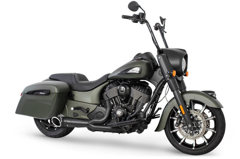 FREEDOM EXHAUST  INDIAN CHIEFTAIN / ROADMASTER / SPRINGFIELD 2-INTO-1 TURNOUT/SIDEDUMP 2014-PRESENT
