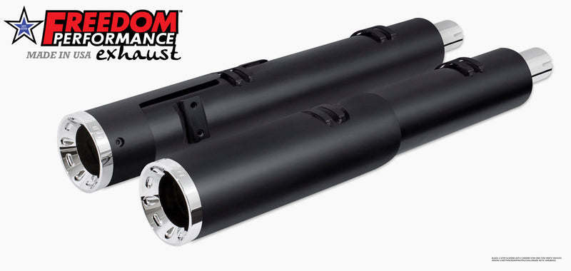 INDIAN 4.5" 2-STEP SLIP-ONS ONLY FOR CHALLENGER / PURSUIT / CHIEFTAIN / SPRINGFIELD / ROADMASTER BAGGERS (SPECIAL ORDER)