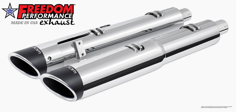 INDIAN 4.5" 2-STEP SLIP-ONS ONLY FOR CHALLENGER / PURSUIT / CHIEFTAIN / SPRINGFIELD / ROADMASTER BAGGERS (SPECIAL ORDER)