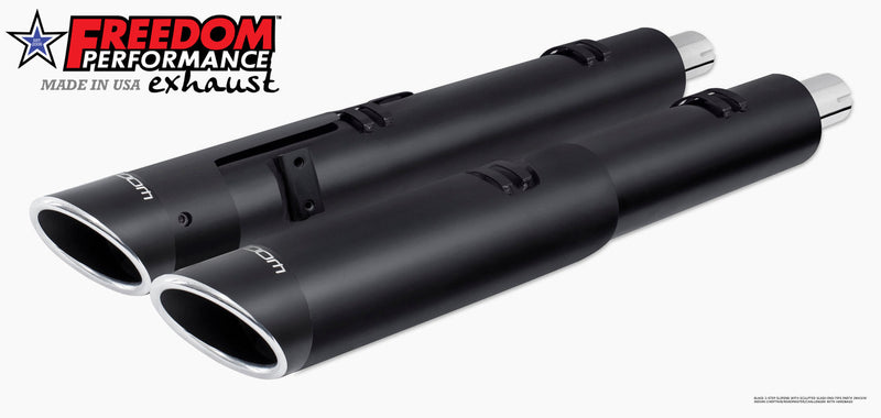 INDIAN 4.5" 2-STEP SLIP-ONS ONLY FOR CHALLENGER / PURSUIT / CHIEFTAIN / SPRINGFIELD / ROADMASTER BAGGERS (SPECIAL ORDER)