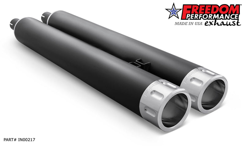 FREEDOM EXHAUST INDIAN 4" SLIP-ONS FOR VINTAGE / CLASSIC W/O HARD BAGS