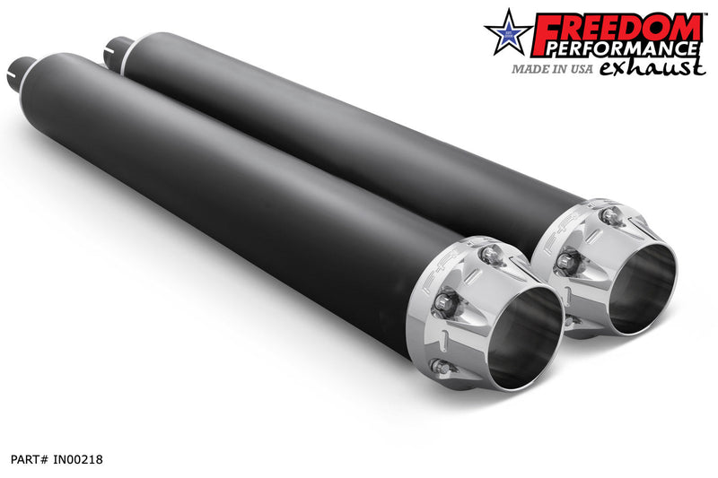 FREEDOM EXHAUST INDIAN 4" SLIP-ONS FOR VINTAGE / CLASSIC W/O HARD BAGS