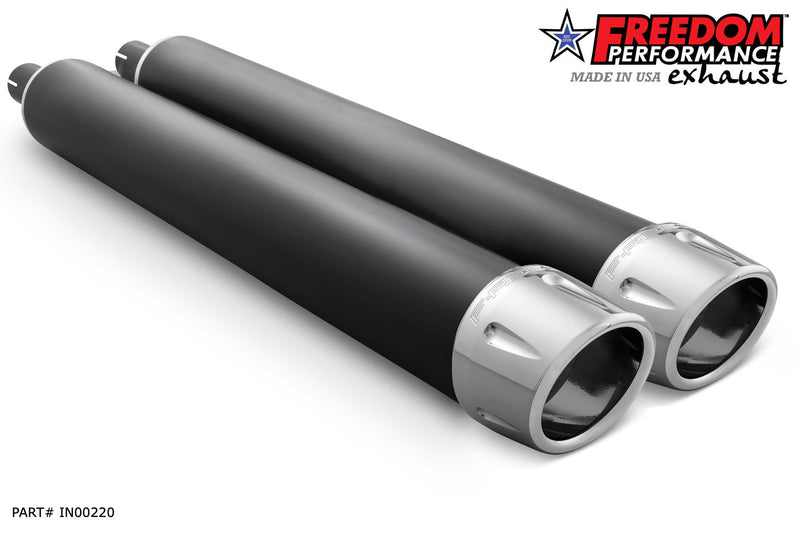 FREEDOM EXHAUST INDIAN 4" SLIP-ONS FOR VINTAGE / CLASSIC W/O HARD BAGS