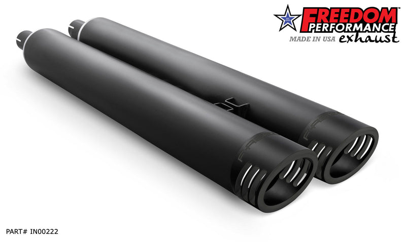 FREEDOM EXHAUST INDIAN 4" SLIP-ONS FOR VINTAGE / CLASSIC W/O HARD BAGS