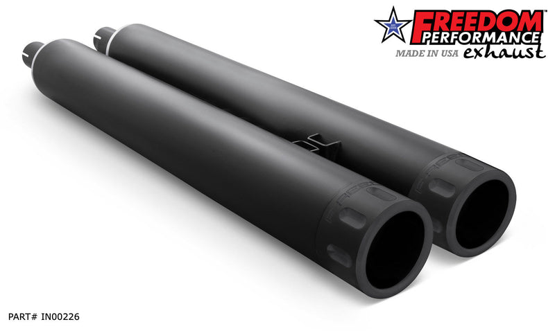 FREEDOM EXHAUST INDIAN 4" SLIP-ONS FOR VINTAGE / CLASSIC W/O HARD BAGS