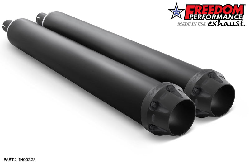 FREEDOM EXHAUST INDIAN 4" SLIP-ONS FOR VINTAGE / CLASSIC W/O HARD BAGS