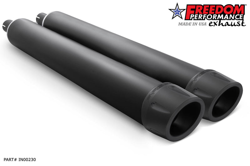 FREEDOM EXHAUST INDIAN 4" SLIP-ONS FOR VINTAGE / CLASSIC W/O HARD BAGS