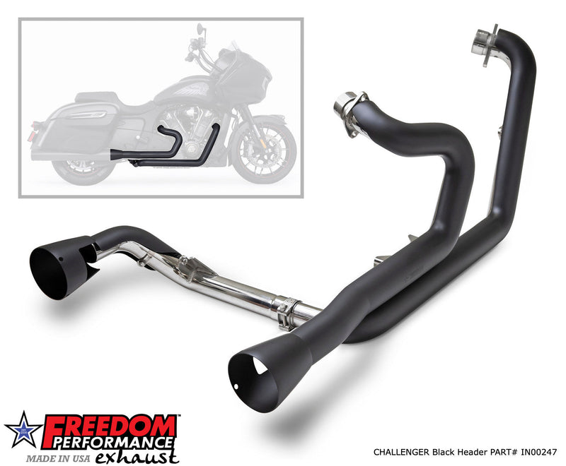 FREEDOM EXHAUST INDIAN CHALLENGER / PURSUIT TRUE-DUAL 2.5" HEADERS ONLY