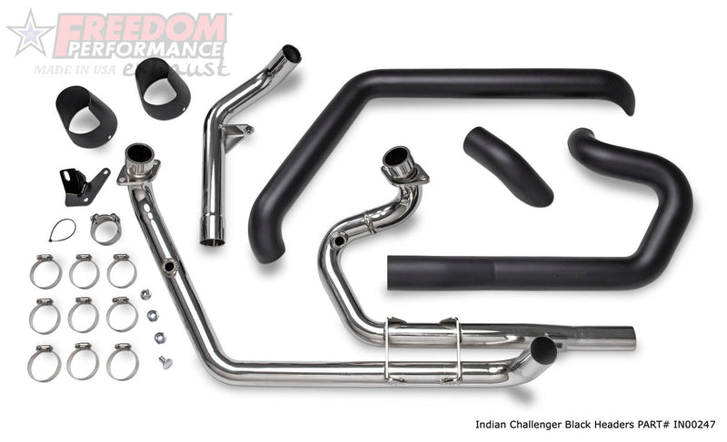 FREEDOM EXHAUST INDIAN CHALLENGER / PURSUIT TRUE-DUAL 2.5" HEADERS ONLY