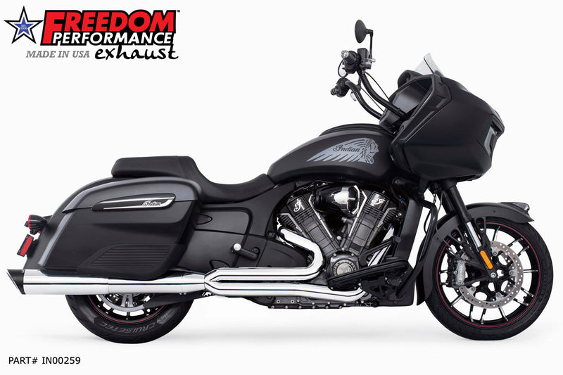 FREEDOM EXHAUST INDIAN CHALLENGER / PURSUIT UNION FULL SYSTEM 2-INTO-1 RIGHT-SIDE ONLY