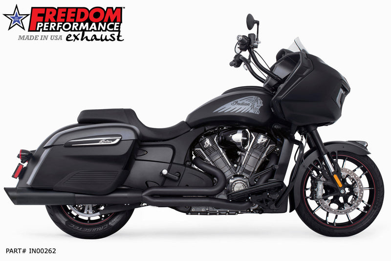 FREEDOM EXHAUST INDIAN CHALLENGER / PURSUIT UNION FULL SYSTEM 2-INTO-1 RIGHT-SIDE ONLY