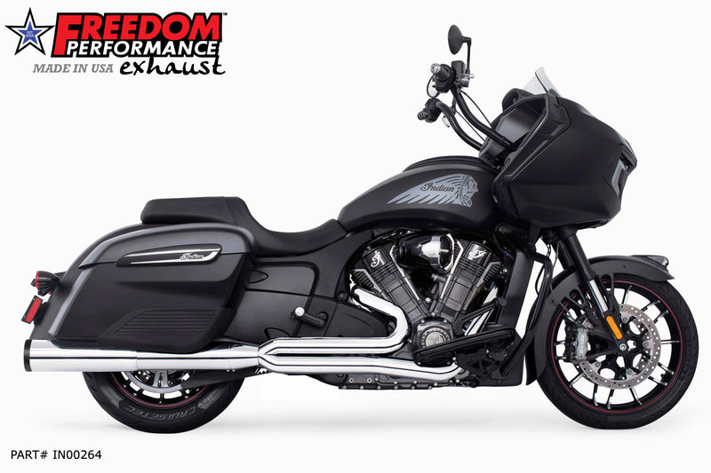 FREEDOM EXHAUST INDIAN CHALLENGER / PURSUIT UNION FULL SYSTEM 2-INTO-1 RIGHT-SIDE ONLY