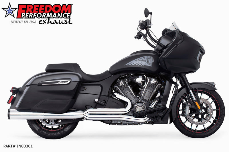 FREEDOM EXHAUST INDIAN CHALLENGER / PURSUIT UNION FULL SYSTEM 2-INTO-1 RIGHT-SIDE ONLY