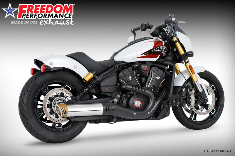 INDIAN  2025-PRESENT SCOUT 101-CLASSIC-SUPER-SPORT-BOBBER 4" SLIP-ON BUNDLE