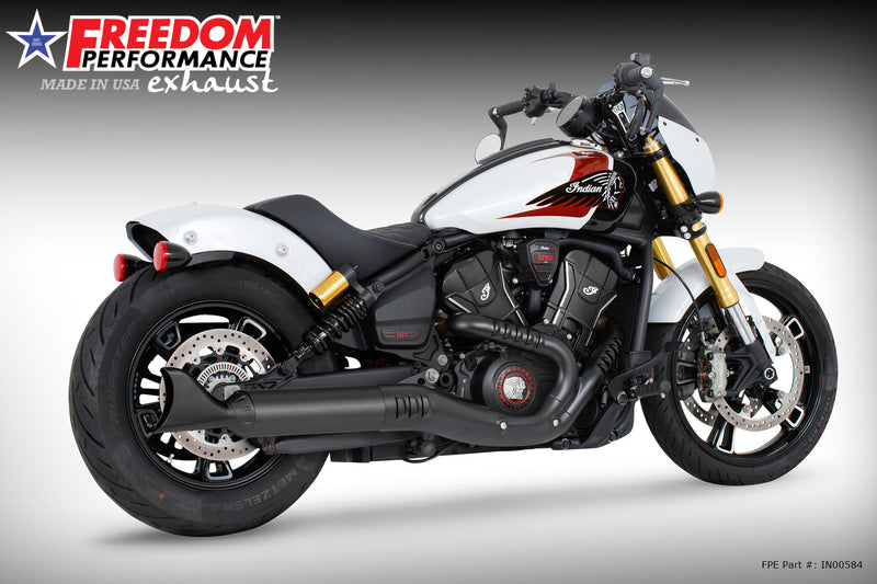 INDIAN  2025-PRESENT SCOUT 101-CLASSIC-SUPER-SPORT-BOBBER 4" SLIP-ON BUNDLE
