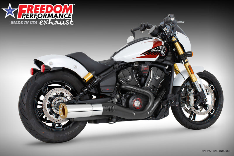 INDIAN 2025-PRESENT SCOUT 101-CLASSIC-SUPER-SPORT-BOBBER 4.5" 2-STEP SLIP-ON BUNDLE