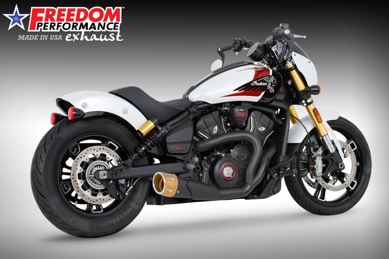 INDIAN 2025-PRESENT SCOUT 101-CLASSIC-SUPER-SPORT-BOBBER 4.5" 2 INTO 1 SHORTY BUNDLE