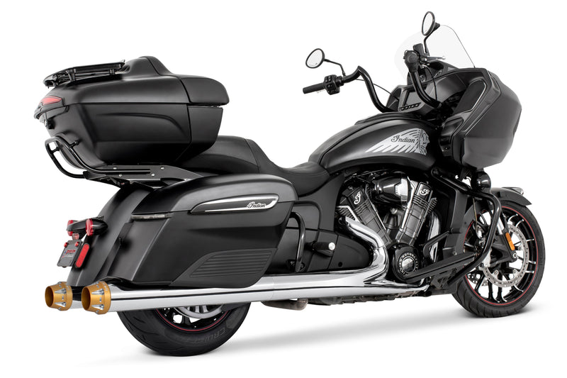 FREEDOM EXHAUST INDIAN 4" SLIP-ONS FOR CHIEFTAIN / ROADMASTER / CHALLENGER / PURSUIT WITH HARD BAGS