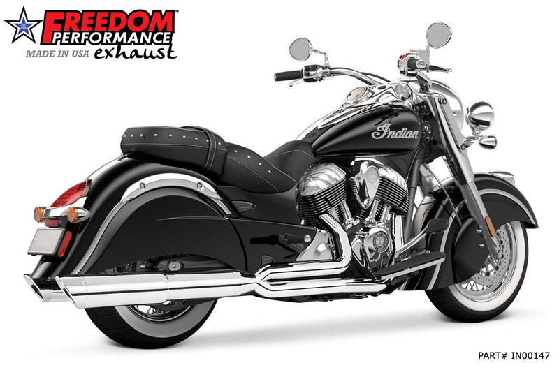 FREEDOM EXHAUST INDIAN VINTAGE / CLASSIC UNION 2-INTO-1 "RIGHT-SIDE ONLY" 2014-PRESENT